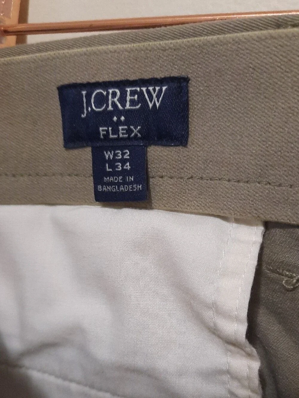 J. Crew Slim Straight Chinos in Light Taupe